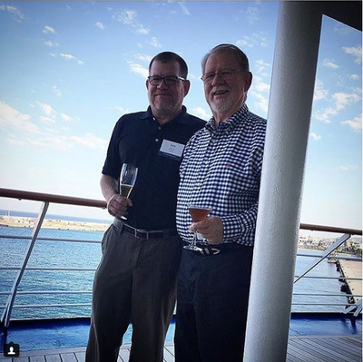 Sam Corey, III and Sam Corey, Jr. at the Mutual of Omaha 2017 Circle of Excellence trip - Greece.